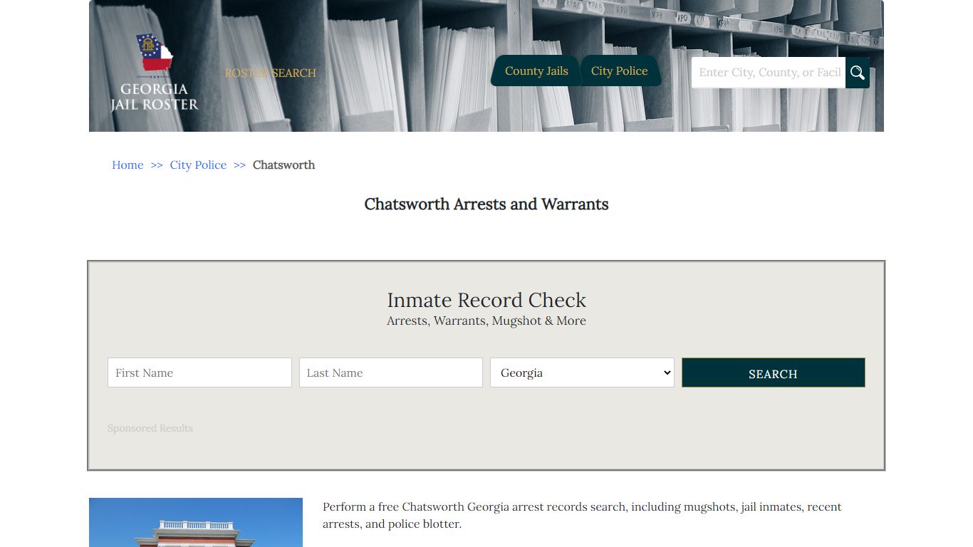 Chatsworth Arrests and Warrants | Georgia Jail Inmate Search